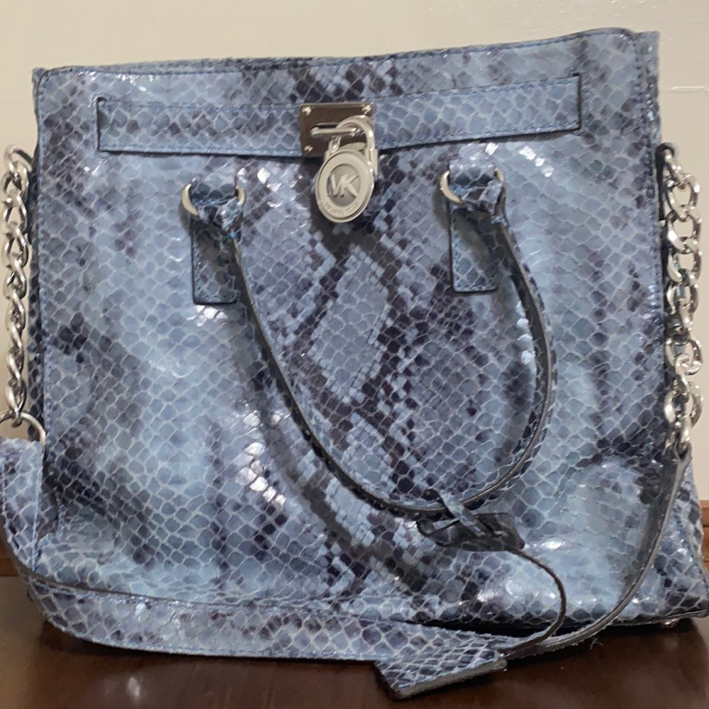 Blue Leather Michael Kors bag